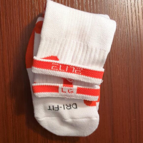 3 Pairs Original Nike Elite Socks Basketball Quarter Low Cut Size Large White - Picture 10 of 10